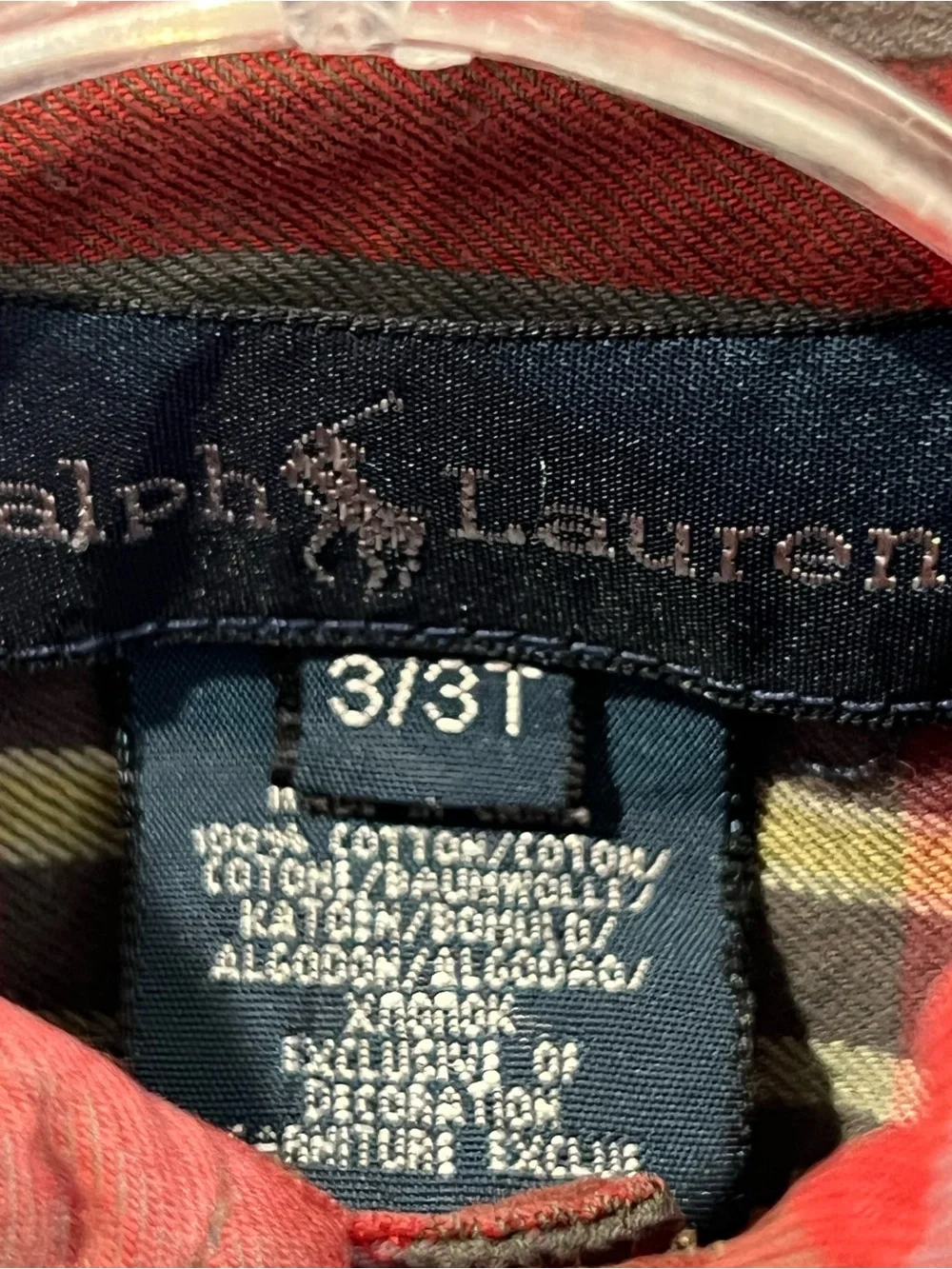 Polo Ralph Lauren Plaid Button Up Shirt Preppy Autumn 3T Toddler